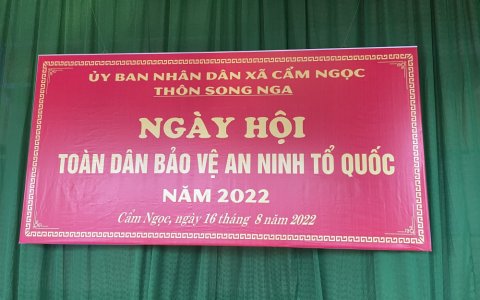 THÔN SONG NGA TỔ CHỨC NGÀY HỘI "TOÀN DÂN BẢO VỆ AN NINH TỔ QUỐC